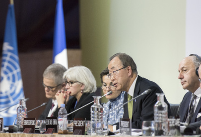 Ban KI-Moon UN Paris conference closing Rhag 12 2015